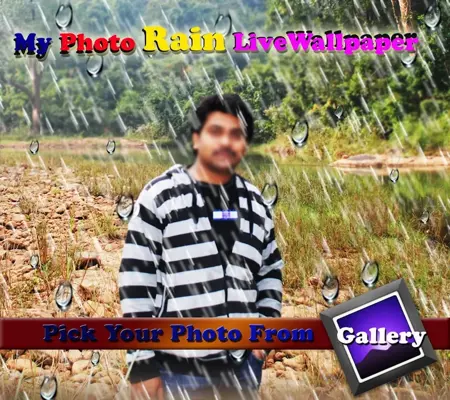 My Photo Rain Live Wallpaper android App screenshot 0